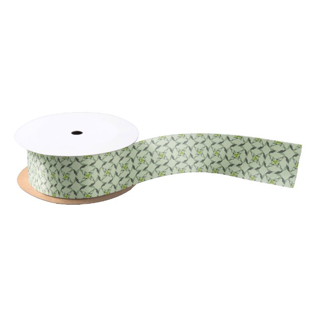 Lazo De Raso Shamrock Celtic Inspired Pattern St. Patrick's Day (Carrete)