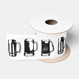 Lazo De Raso Silueta negra //de la taza de cerveza