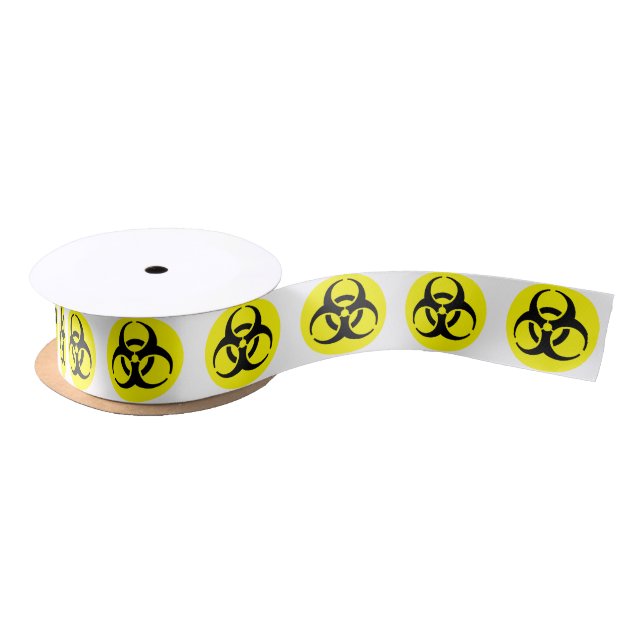 Lazo De Raso Símbolo de BioHazard amarillo (Carrete)