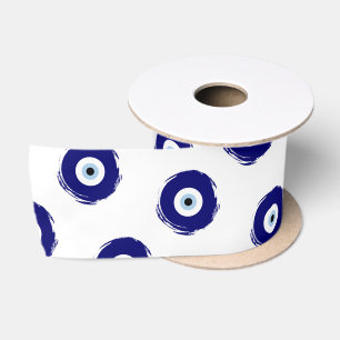Lazo De Raso Símbolo moderno del ojo azul maligno para la buena