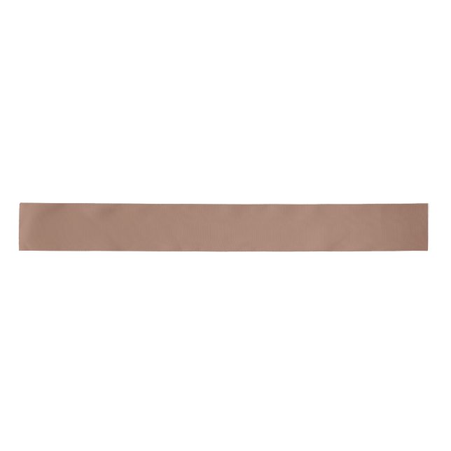 Lazo De Raso Simple Mocha Brown Mousse (Anverso)