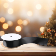 Sin tiempo - Cinta negra de satén de carbono oscur