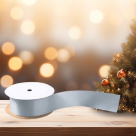 Lazo De Raso Sin tiempo - Cinta satinada con niebla azul