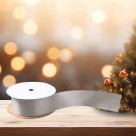 Lazo De Raso Sin tiempo - Cinta satinada gris cálida