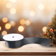 Sin tiempo - Cinta satinada gris pizarra oscura