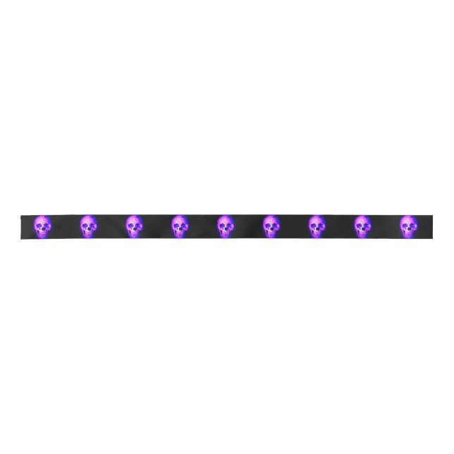 Lazo De Raso Skull Black (Anverso)
