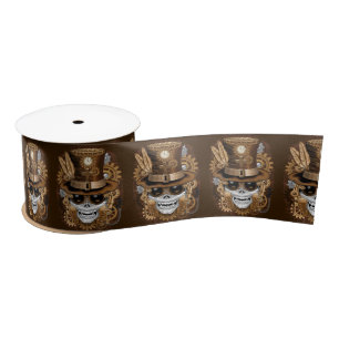 Lazo De Raso Skull Steampunk Voodoo Retro Machine