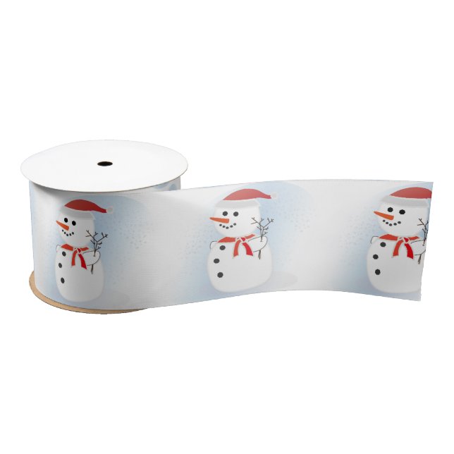 Lazo De Raso Snowmen (Carrete)
