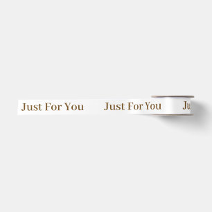 LAZO DE RASO SOLO PARA TEXTO PERSONALIZADO Y LOGO BLANCO