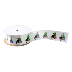 Lazo De Raso Sombrero de Santa Le Chat Noir Navidad
