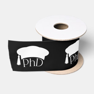 Lazo De Raso Sombrero doctoral de doctorado personalizado Gradu