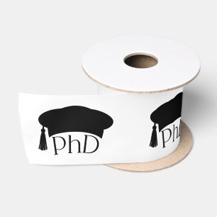 Lazo De Raso Sombrero doctoral de doctorado personalizado Gradu