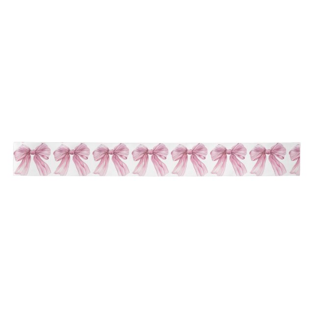 Lazo De Raso Sparkle Pink Coquette Bow 1 (Anverso)