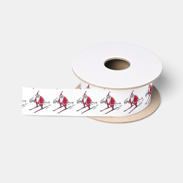 Lazo De Raso Spool de cintas de esquí de Santa (Carrete)
