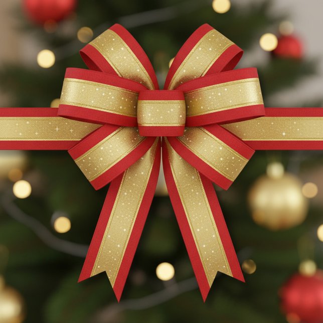 Lazo De Raso Starlight Red & Gold (Subido por el creador)