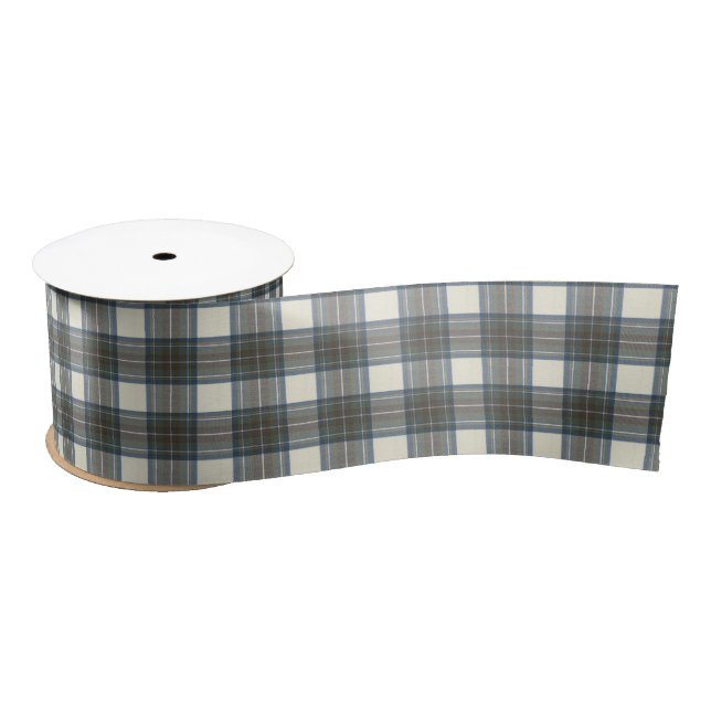 Lazo De Raso Stewart Blue Dress Scottish Tartán (Carrete)
