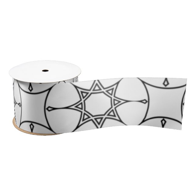 Lazo De Raso Stylish Geometric Pattern Arabic Design Cute  (Carrete)
