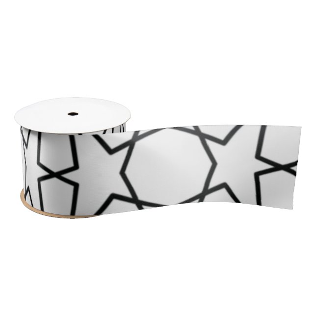 Lazo De Raso Stylish Geometric Pattern- Elegant Arabic Design   (Carrete)