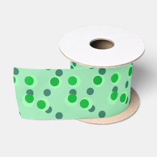 Lazo De Raso Sueño retro de menta a mediados de siglo círculos