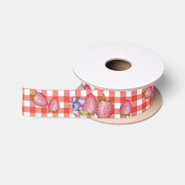 Lazo De Raso Summer Berries Barn Red Gingham