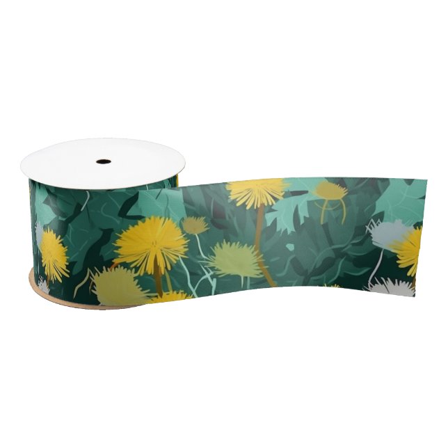 Lazo De Raso Summer Dandelion Meadow (Carrete)