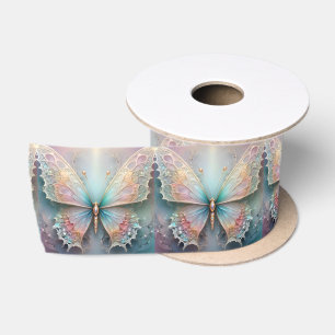 Lazo De Raso Susurros de Color: Sueño de Mariposa Fractal Paste