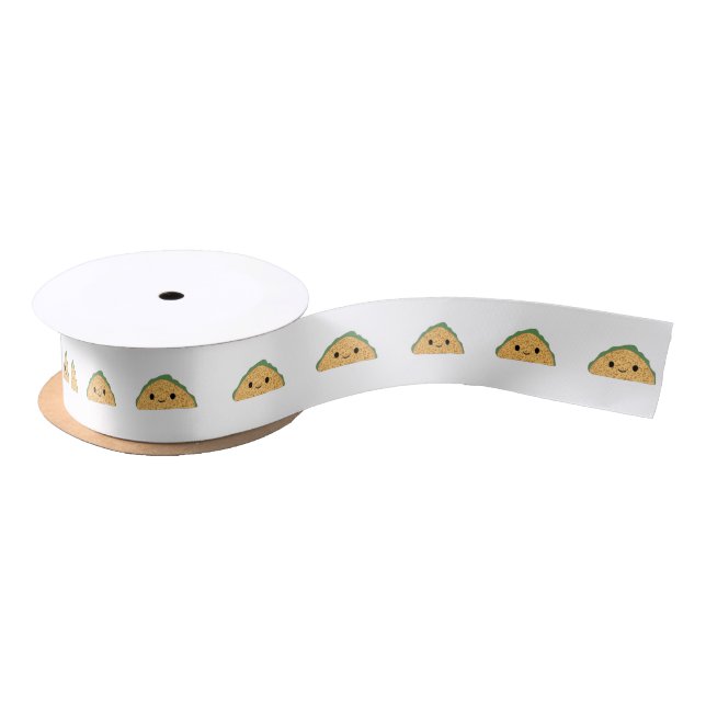 Lazo De Raso Taco Kawaii (Carrete)