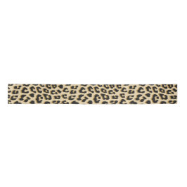 Lazo De Raso Tan Leopard Print