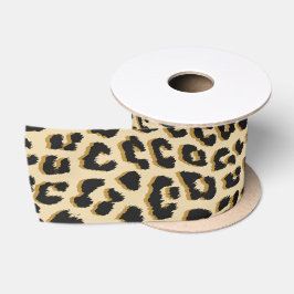 Lazo De Raso Tan Leopard Print