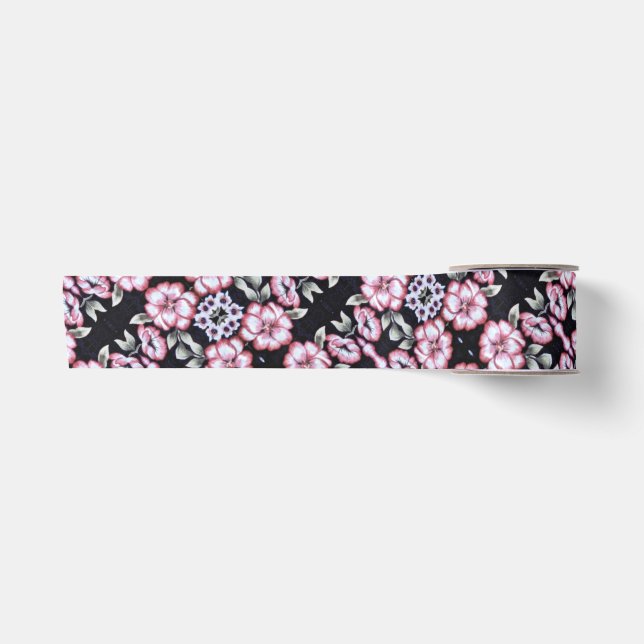 Lazo De Raso Tapiz floral (Anverso)
