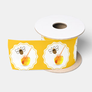 Lazo De Raso Tarro de Miel Abeja de Miel Panal de Abejas Colmen