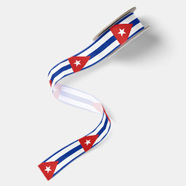 Lazo De Raso Tarta de cumpleaños con bandera cubana