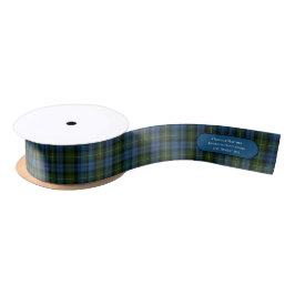 LAZO DE RASO TARTAN HANDFASTING RIBBON NOMBRES PERSONALIZADOS F