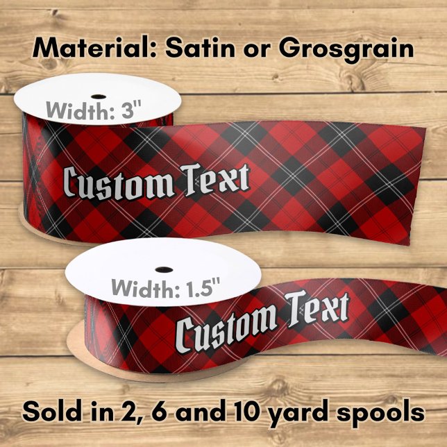 Lazo De Raso Tartan Rojo Clan Ramsay (Subido por el creador)