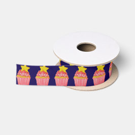 Lazo De Raso Té De Pastel Rosa Para Dos Gemelos Baby Shower