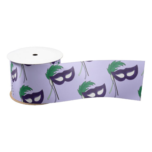 Lazo De Raso Teatro Dramático Espiar Mascarada Máscara Mardi Gr (Carrete)