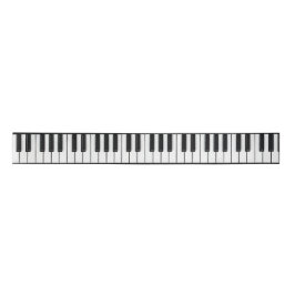 Lazo De Raso Teclado de piano negro y blanco