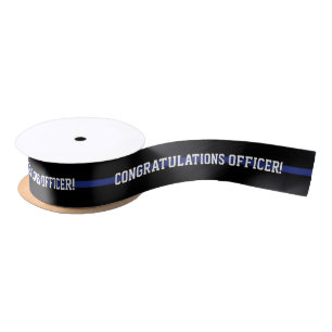 Lazo De Raso Texto personalizado policía Thin Blue Line