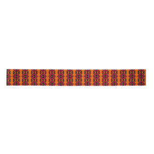 Lazo De Raso Thandiwe African Pattern Ribbon - Rosa y Naranja