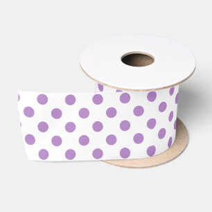 Lazo De Raso Thistle Púrpura Polka Dots Circles