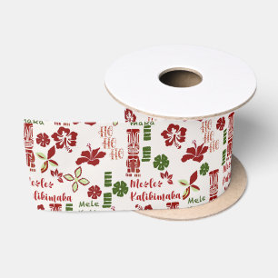 Lazo De Raso Tiki Hawai Mele Kalikimaka
