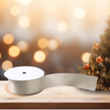 Timeless - Cream Tan Satin Ribbon