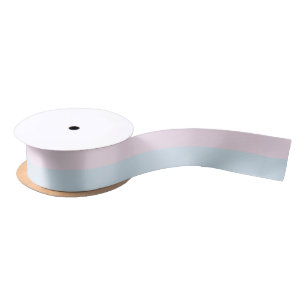Lazo De Raso Tirado rosa y azul