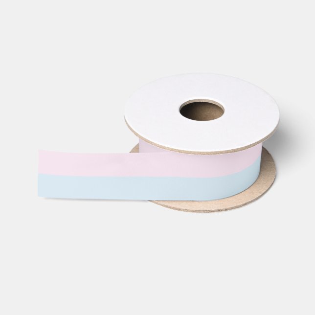 Lazo De Raso Tirado rosa y azul (Carrete)