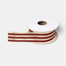 Lazo De Raso Tiras Glam Gold Red Holiday