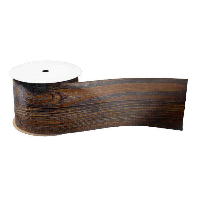Lazo De Raso Tono rústico de madera oscura (Carrete)