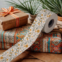 Tono Terroso Floral Boho Baño de Novia Botánico