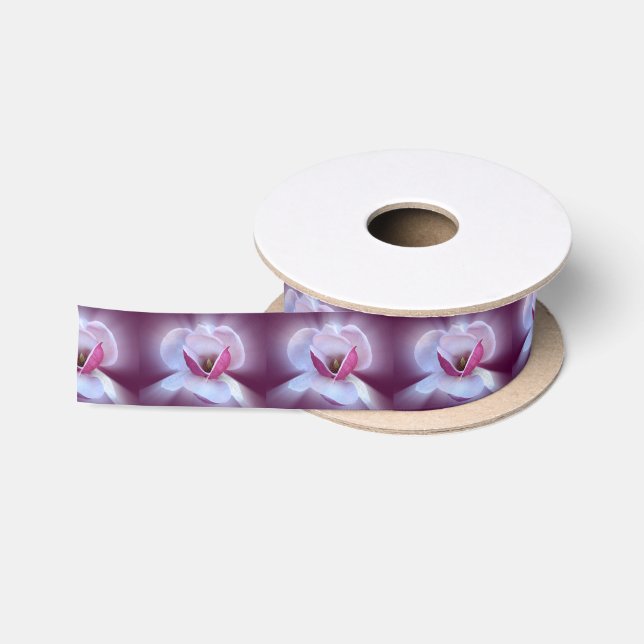 Lazo De Raso tonos de magnolia rosa (Carrete)