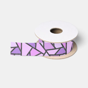 Lazo De Raso Tonos de vidrio manchado de lilas