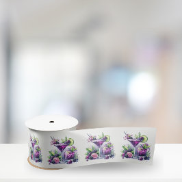 Lazo De Raso Tonos morados: un batiburrillo de cumpleaños azul-